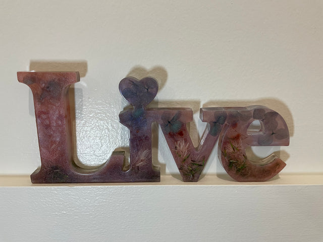 Resin "LIVE" Signs