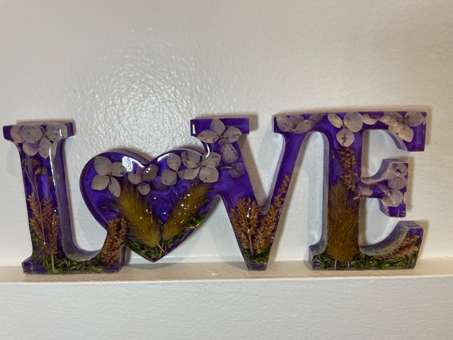 Resin “LOVE” Signs
