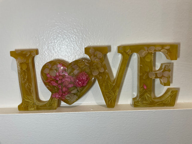 Resin “LOVE” Signs