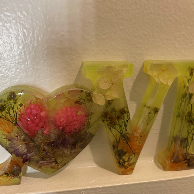 Resin “LOVE” Signs