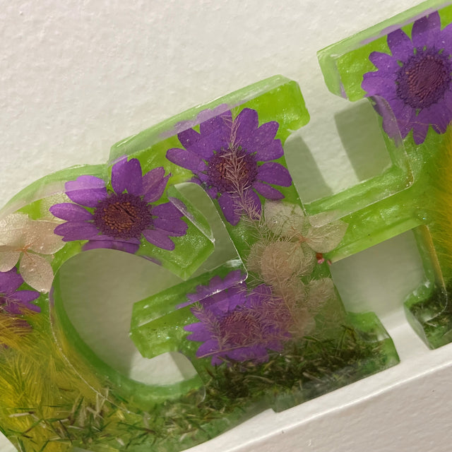 Resin “LAUGH” Signs