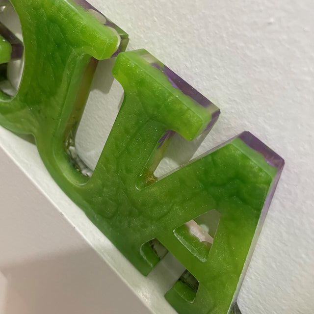 Resin “LAUGH” Signs