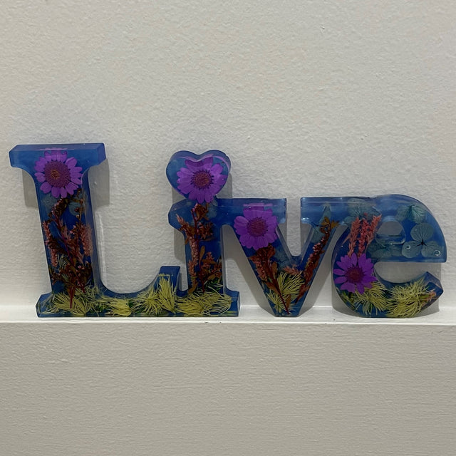 Resin "LIVE" Signs