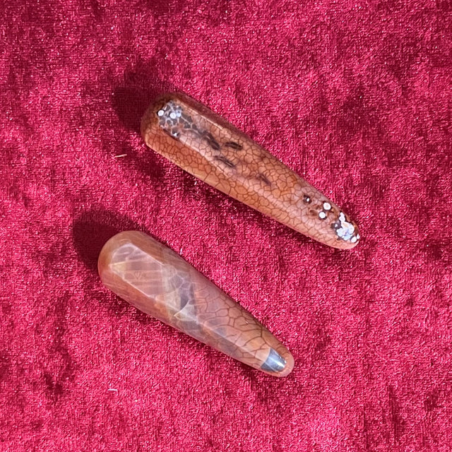 Fire Quartz Healing Massage Wands