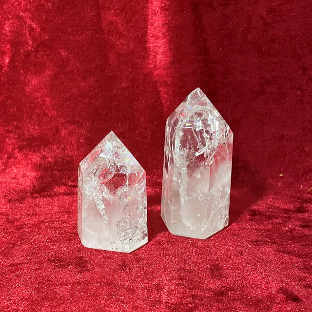 Rainbow Quartz Obelisk Crystals