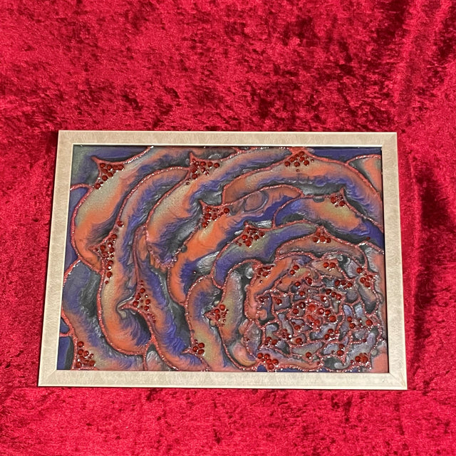 Resin, Sand Floral Artwork