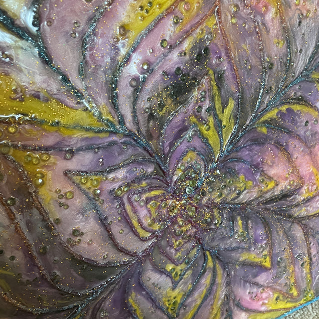 Desert Flower "Glow in the Dark" Resin Art