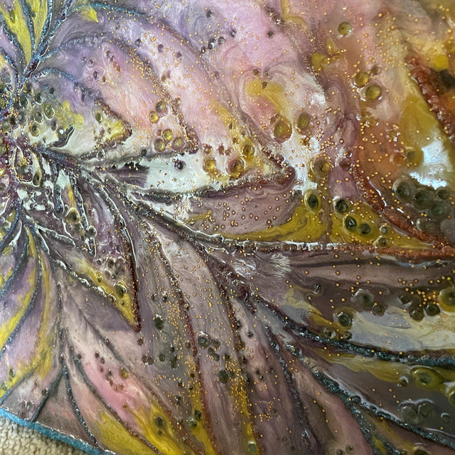 Desert Flower "Glow in the Dark" Resin Art