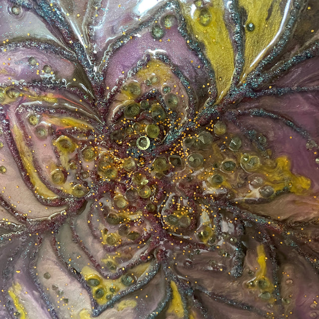 Desert Flower "Glow in the Dark" Resin Art