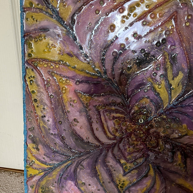 Desert Flower "Glow in the Dark" Resin Art