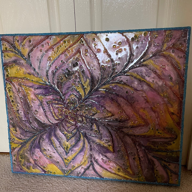 Desert Flower "Glow in the Dark" Resin Art