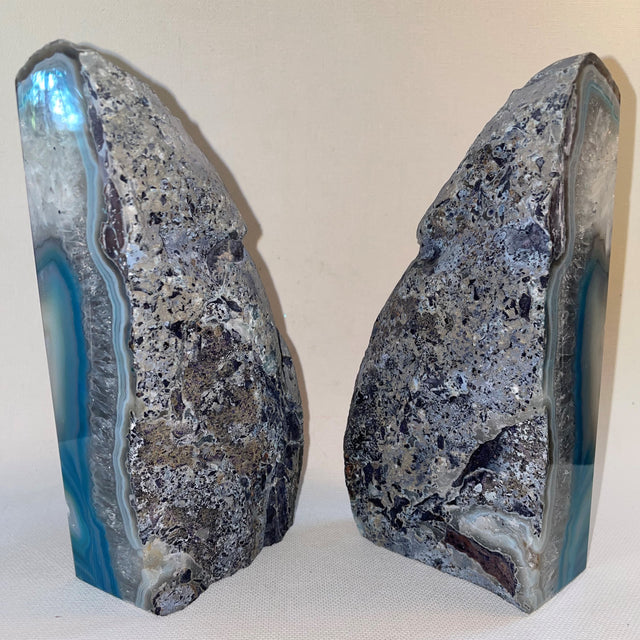 Agate Book Ends