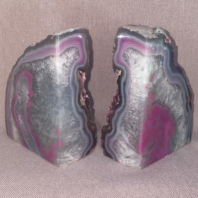 Agate Book Ends