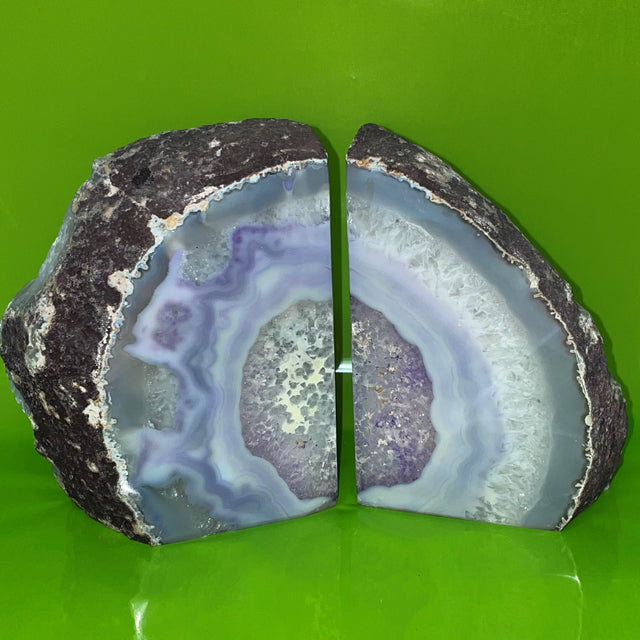 Agate Book Ends
