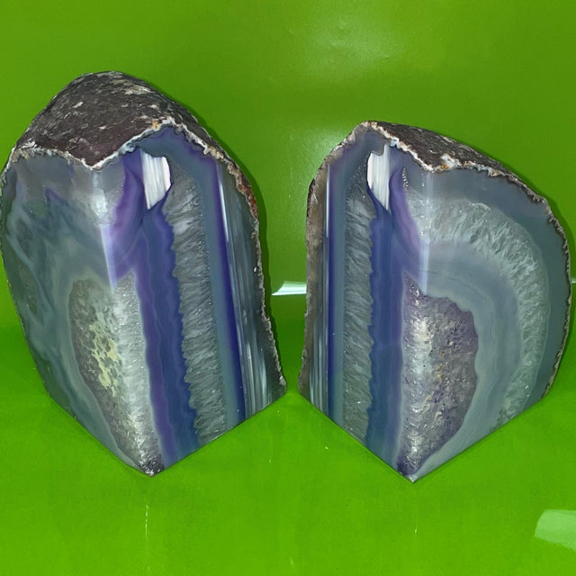 Agate Book Ends