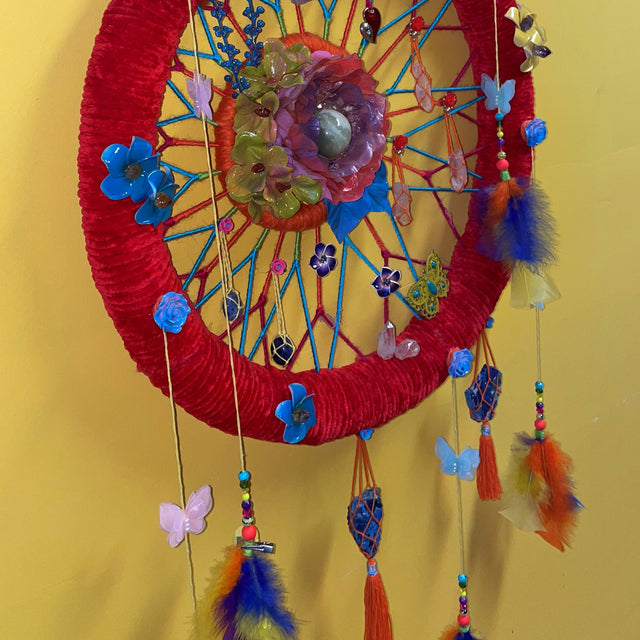 Crystals in Flower of Life Wall Art