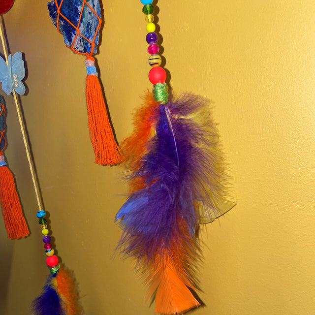 Crystals in Flower of Life Wall Art