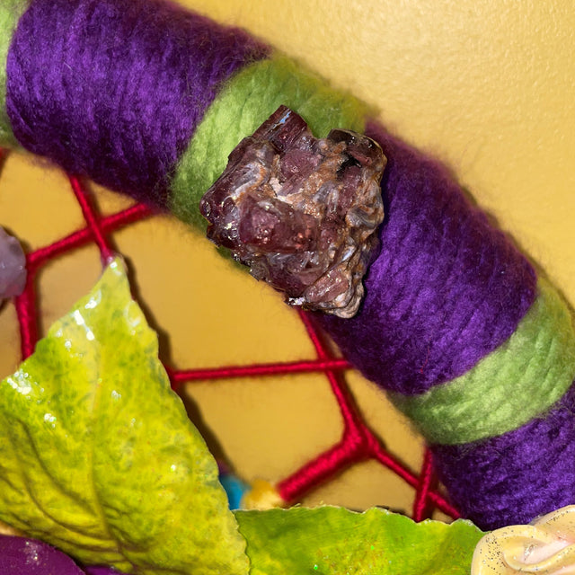 Crystals in Flower of Life Wall Art