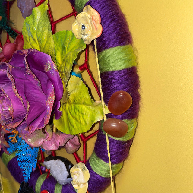 Crystals in Flower of Life Wall Art