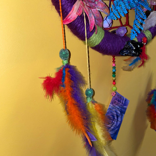 Crystals in Flower of Life Wall Art