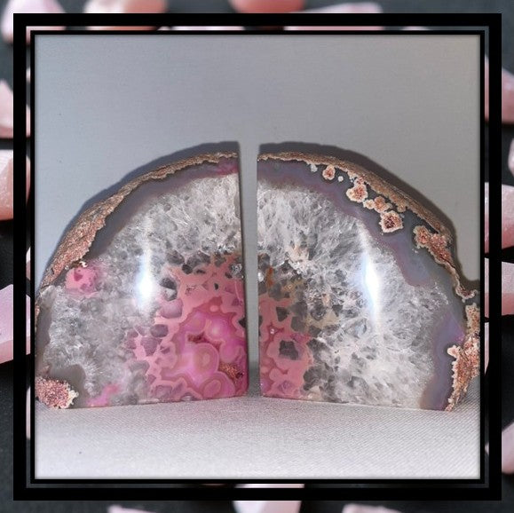 Agate Book Ends
