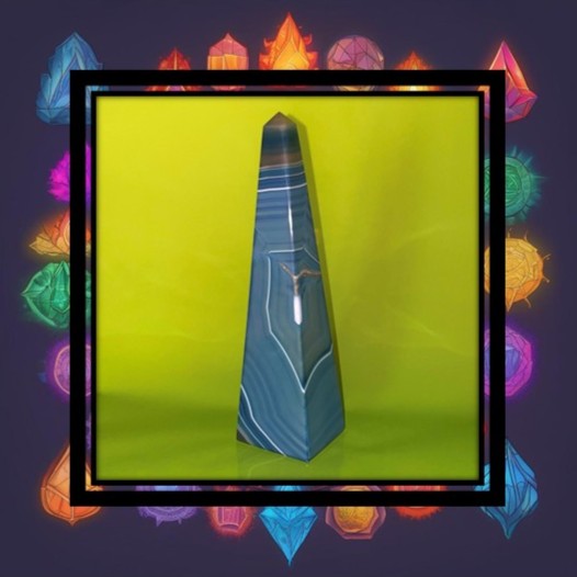 Blue Agate Obelisk Crystals