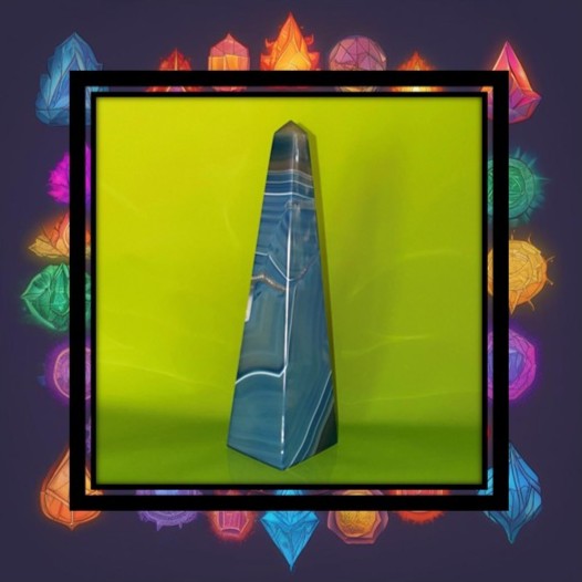 Blue Agate Obelisk Crystals