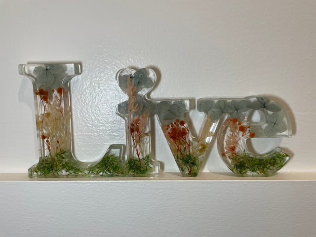 Resin "LIVE" Signs
