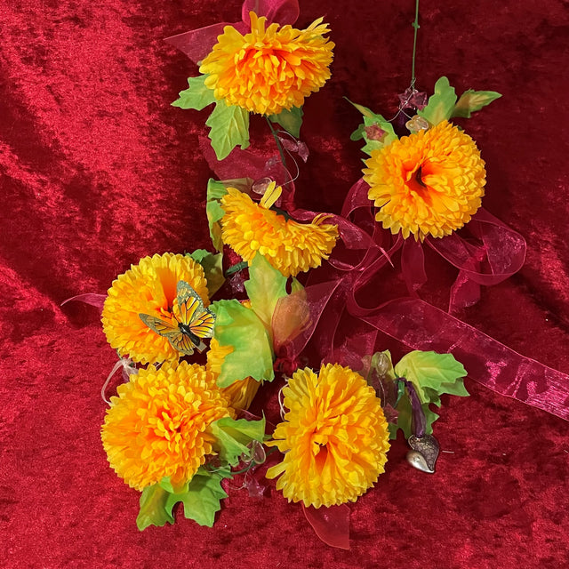 Orange Flower Garland