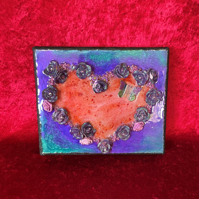 Purple Heart Resin Art