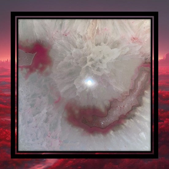 Agate Slice Crystal Pink