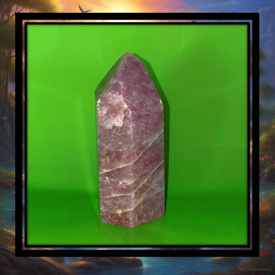 Strawberry Quartz Obelisk Crystal