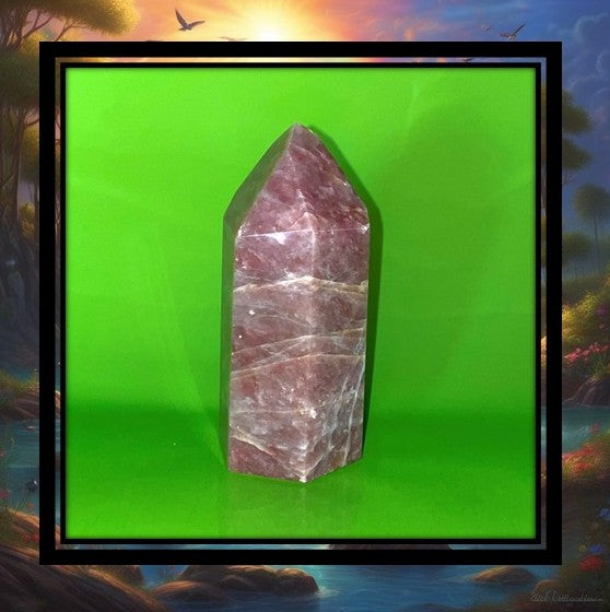 Strawberry Quartz Obelisk Crystal
