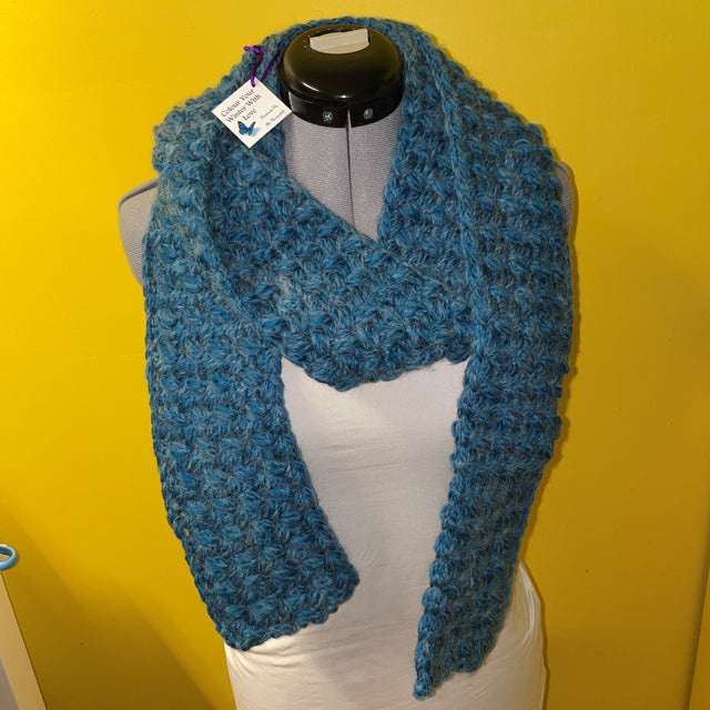 Thick Blue Scarf