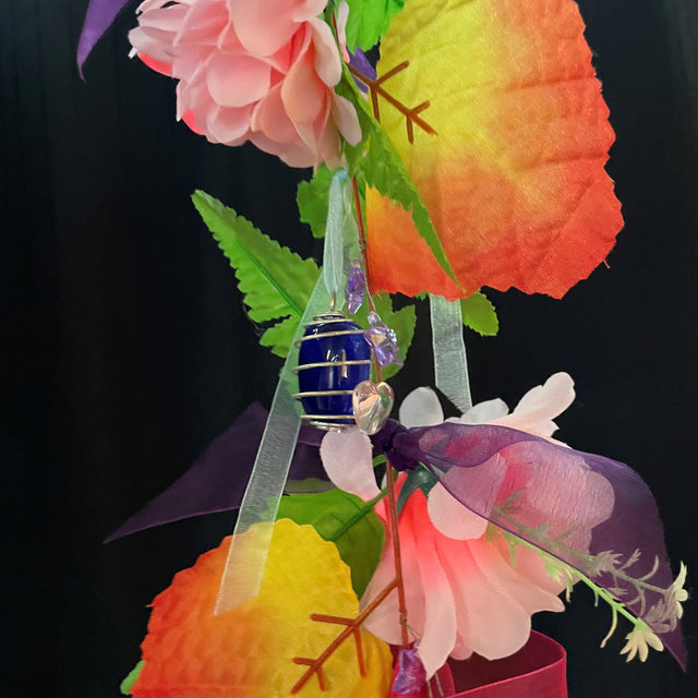 Ruffled Flower Crystal Garland - On Sale